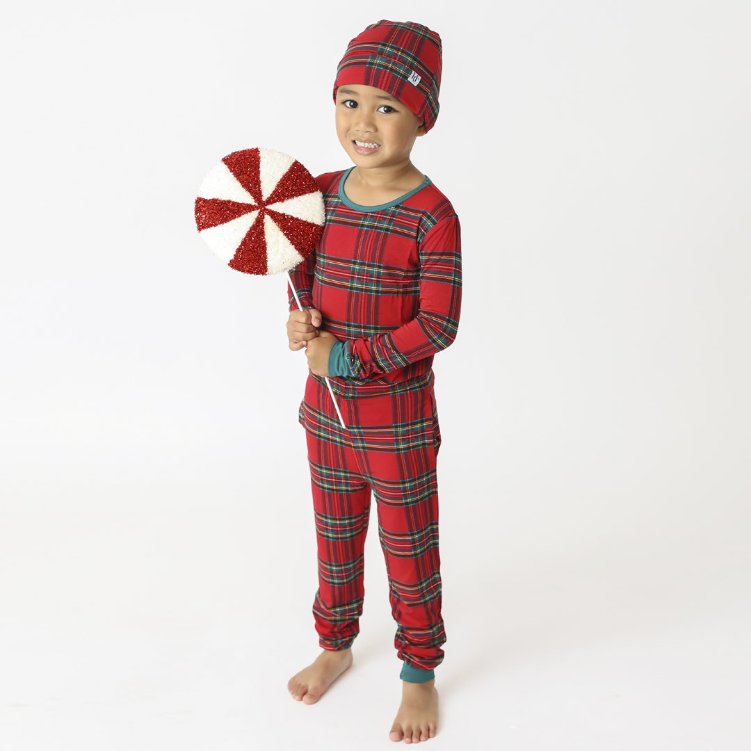 Hanlyn Holiday Plaid Slouchy Toque (Beanie)