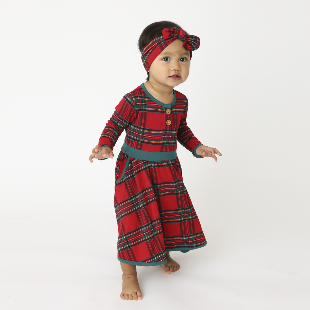 Hanlyn Holiday Plaid Beautiful Bow