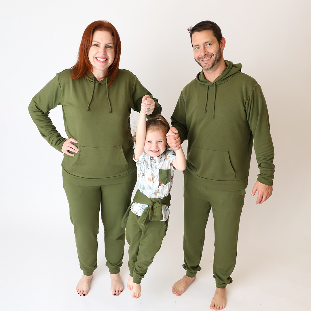 Adventure Green Adult Jogger Set