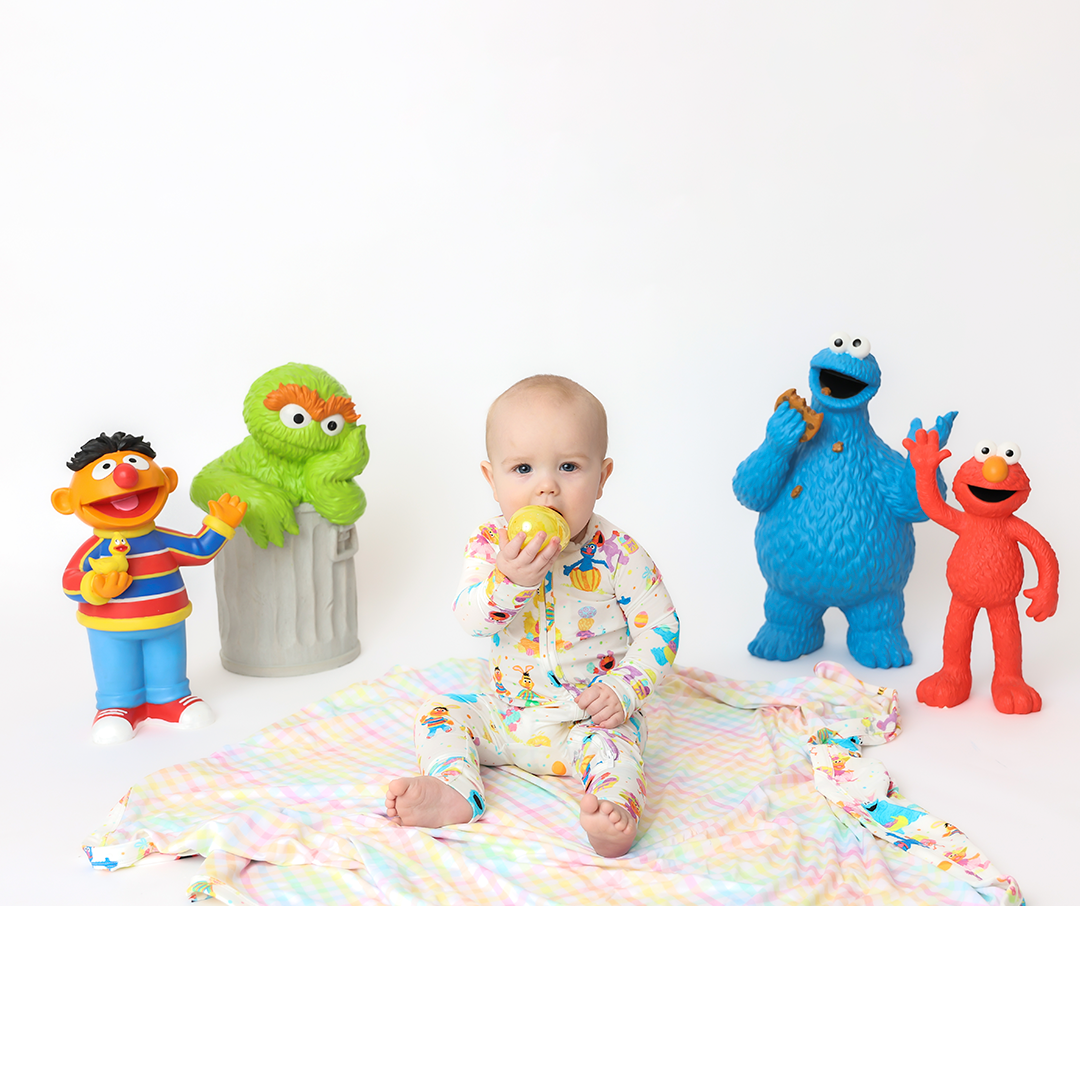 Egg-Stravaganza Double Layer Kids Blanket (40x40) | Sesame Street