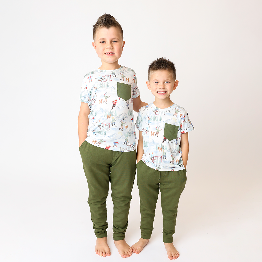 Adventure Green Kids Jogger Set