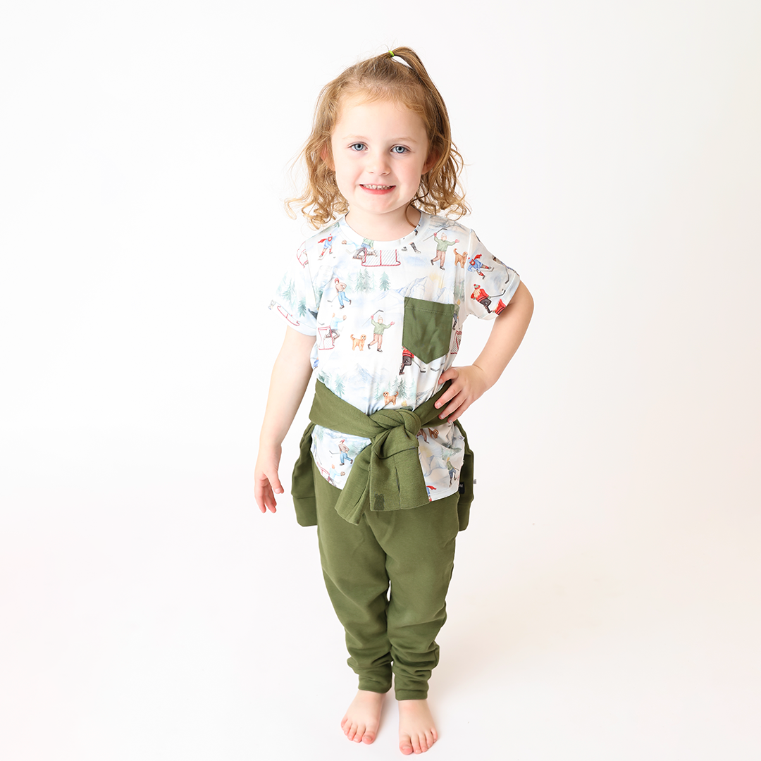 Adventure Green Kids Jogger Set