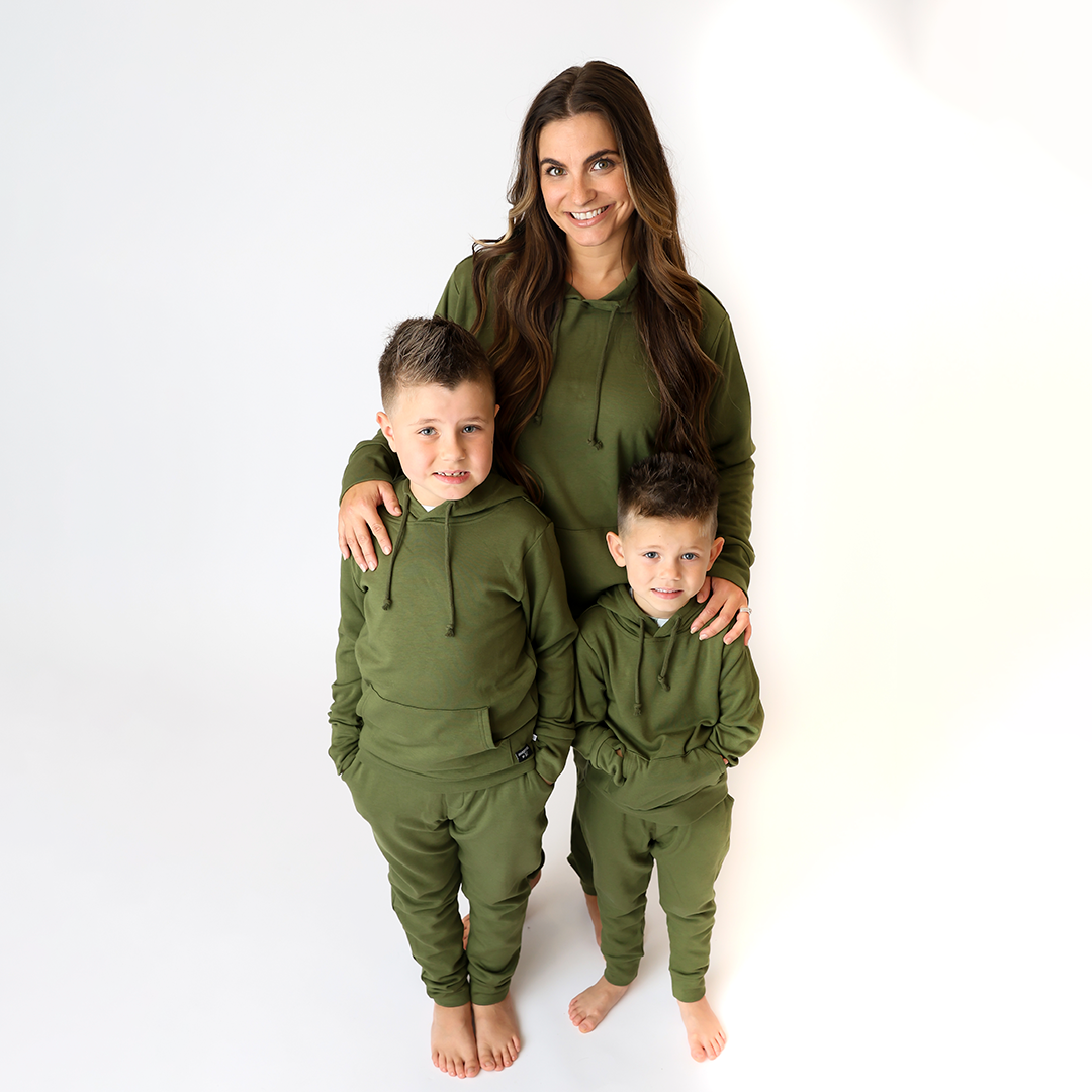 Adventure Green Adult Jogger Set