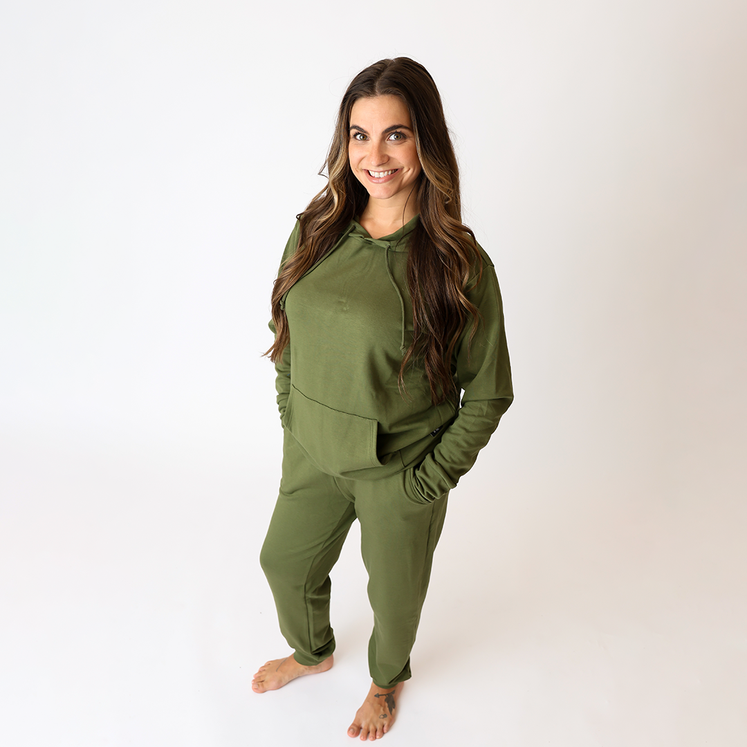 Adventure Green Adult Jogger Set