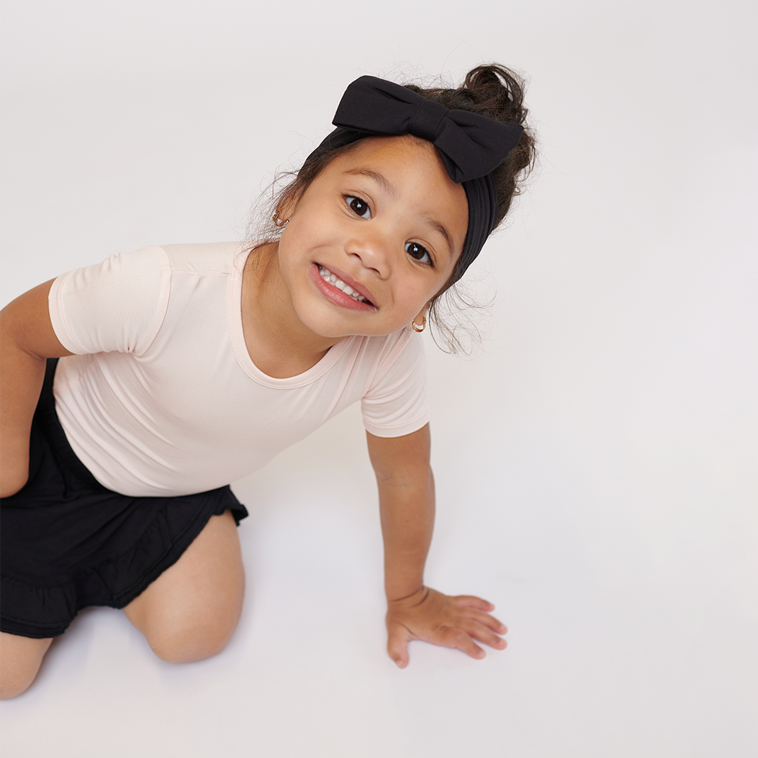 Dreamy Pink Short Sleeve Little Bodysuit