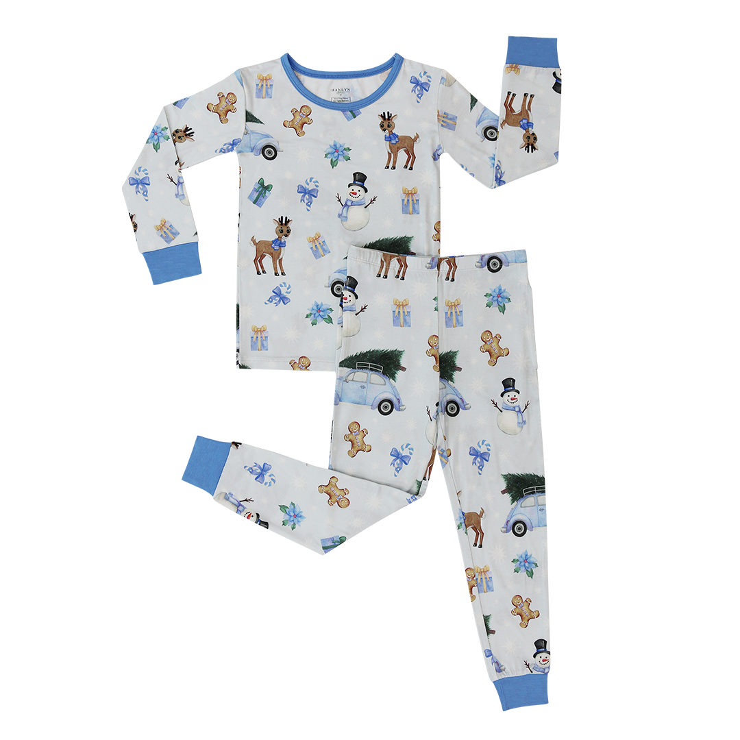 Winter Wonderland BLUE Kids Two Piece Lounge Set