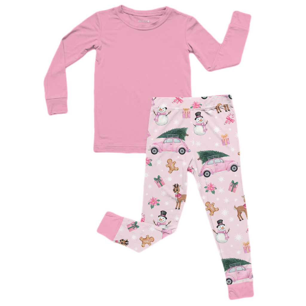 Winter Wonderland PINK Ladies Two Piece Lounge Set