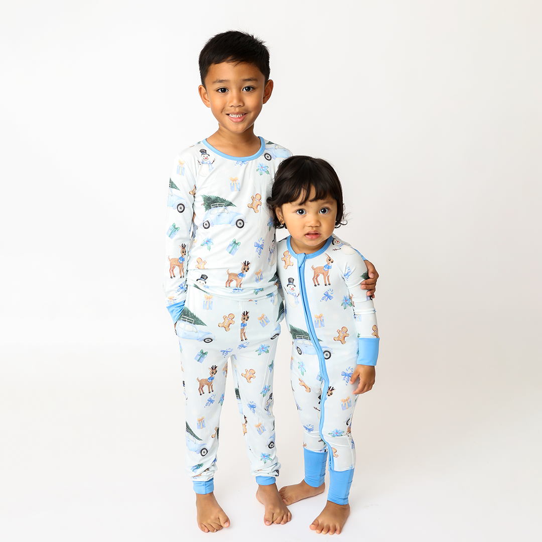 Winter Wonderland BLUE Kids Two Piece Lounge Set