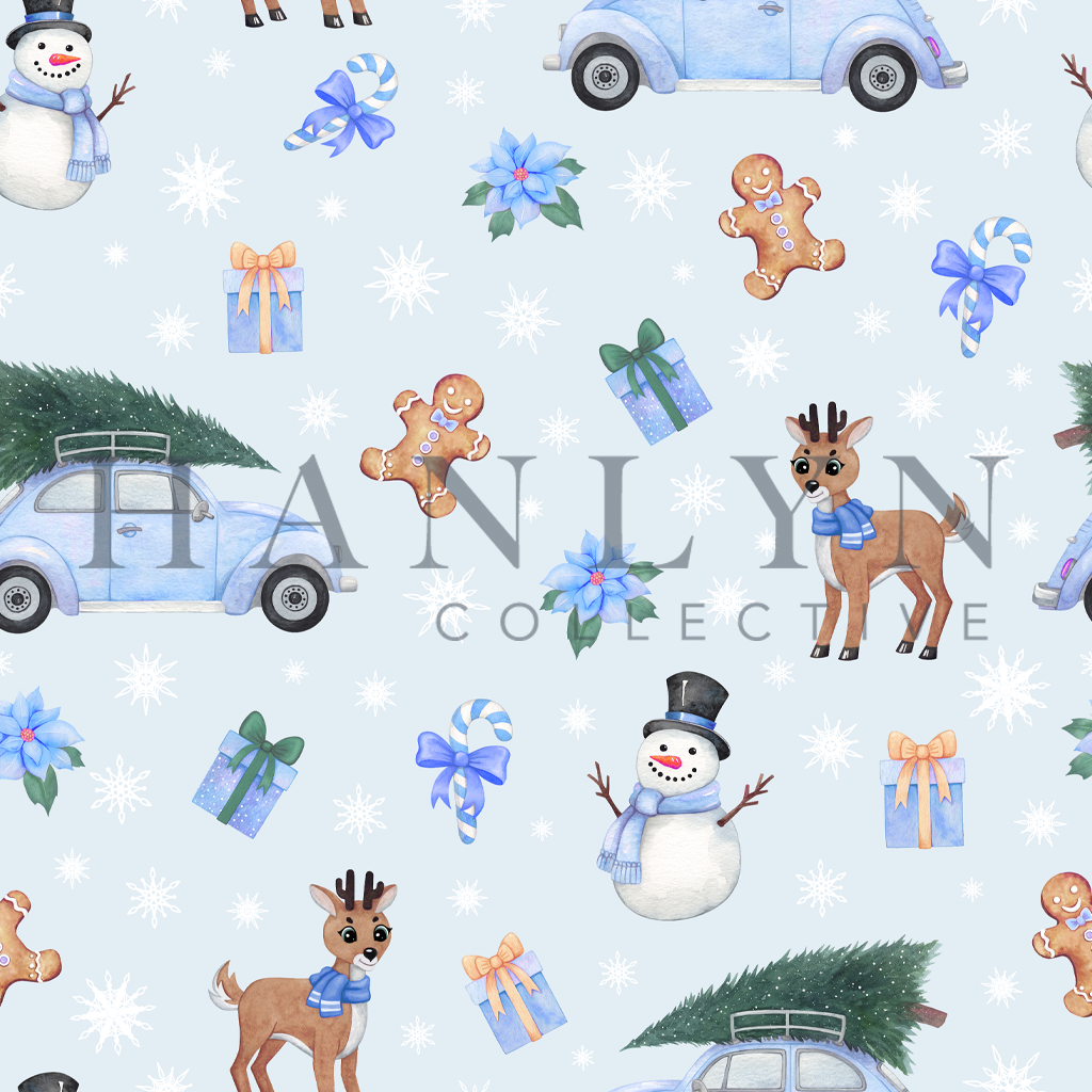 Winter Wonderland BLUE Animal Bandana